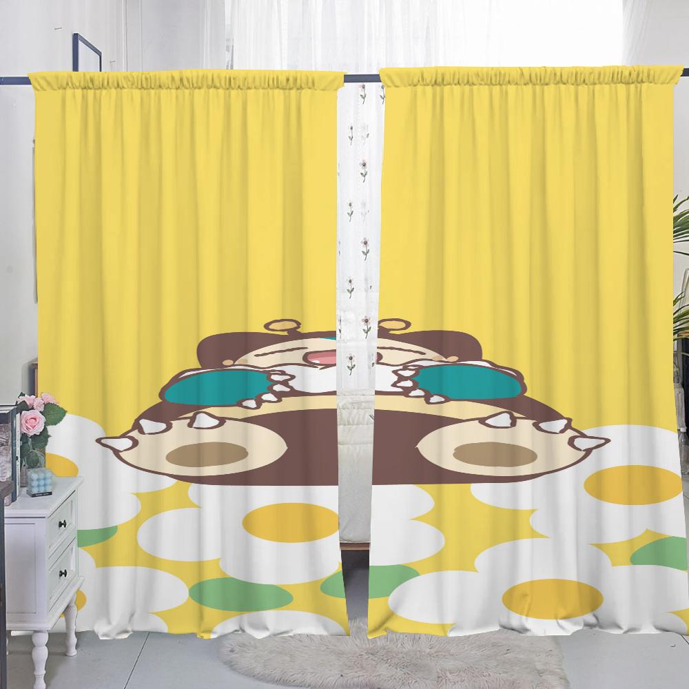 Bedroom Blackout Curtains for Doors Curtains for Living Room 2 Pieces Blackout Curtains Door Curtain P-pokemon-n Partition Shade