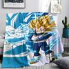 Coperta in Flanella con Stampa Personaggi Dragon Ball, Alta qualità Confortevole per Tutte le Stagioni, Arredamento per la Casa, Calore e Comfort, Perfetta per Regali di Natale