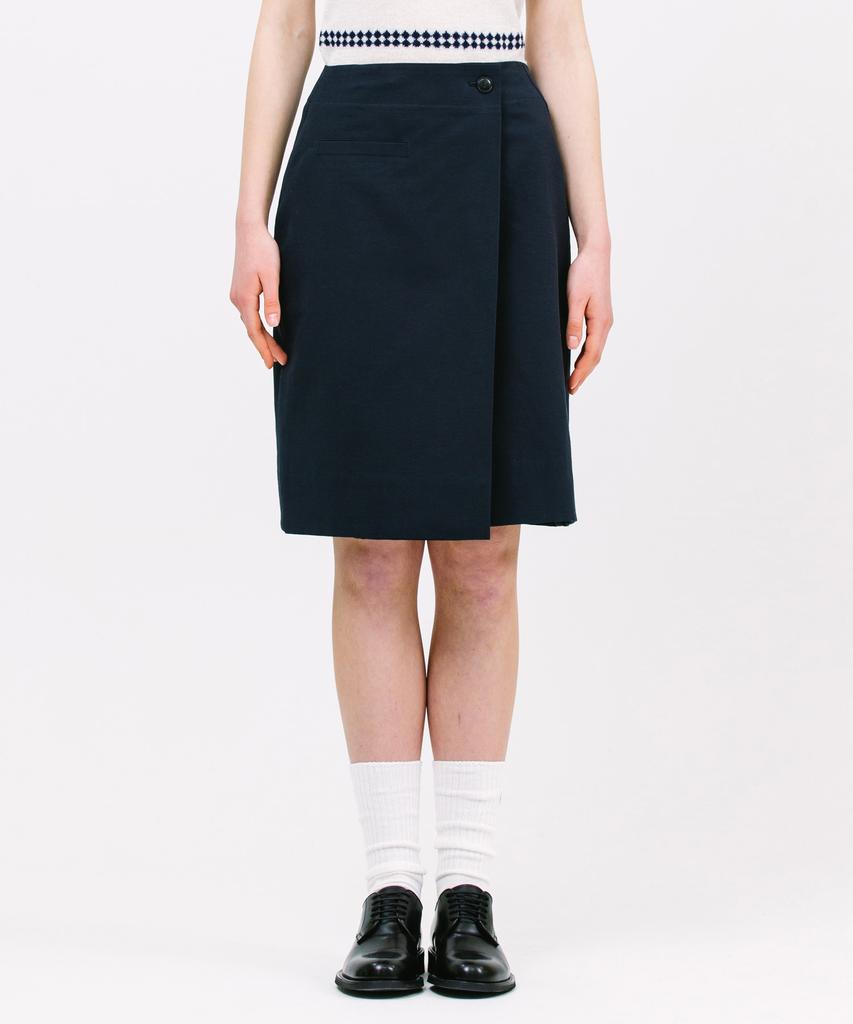JUN BY JUN K Easy Drape Skirt_Navy