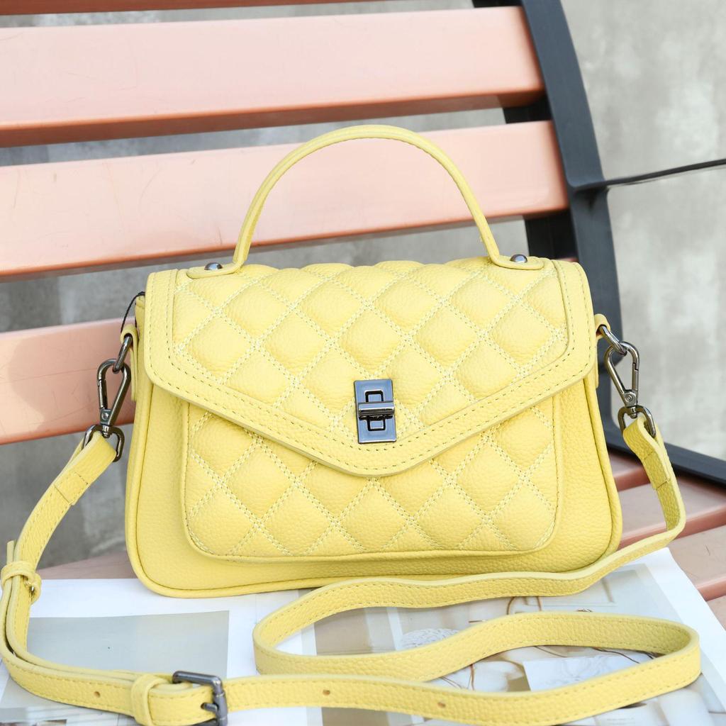 Damen-Handtasche Frühjahr 2025: Rautenmuster, Ein Schultergurt, Vielseitige breite Riemen Crossbody