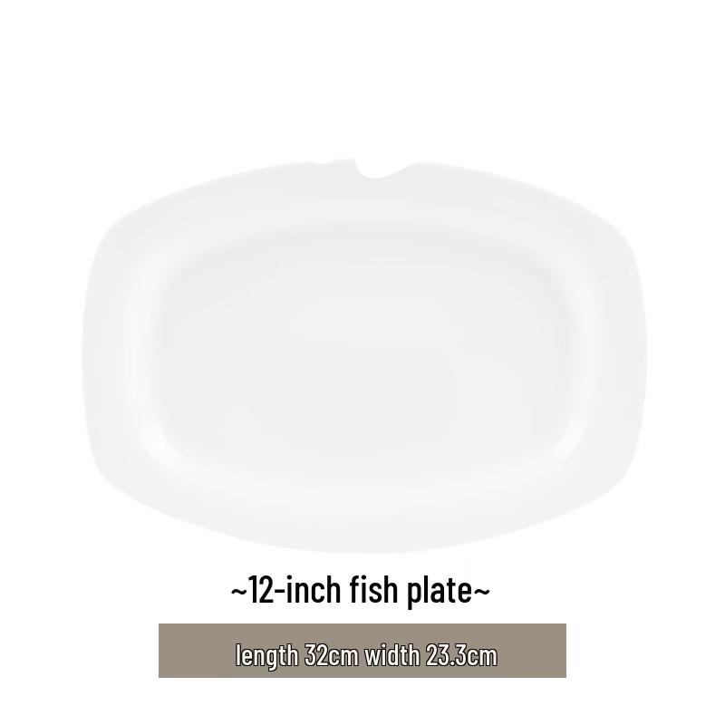 Pearl Begonia Bone China Fish Plate