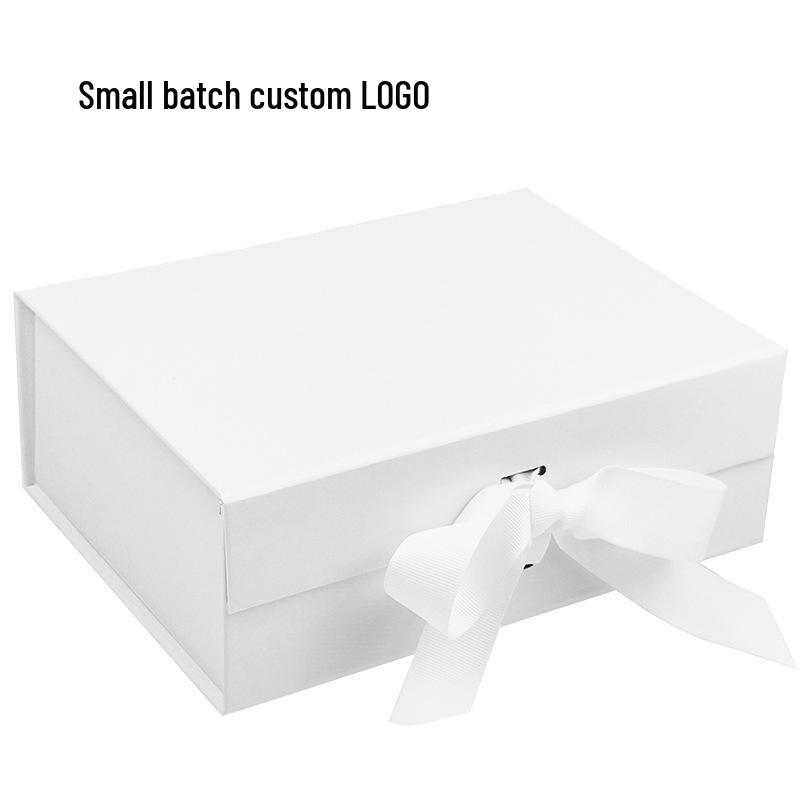 Extra Large Flip-Top White Cosmetic Gift Box