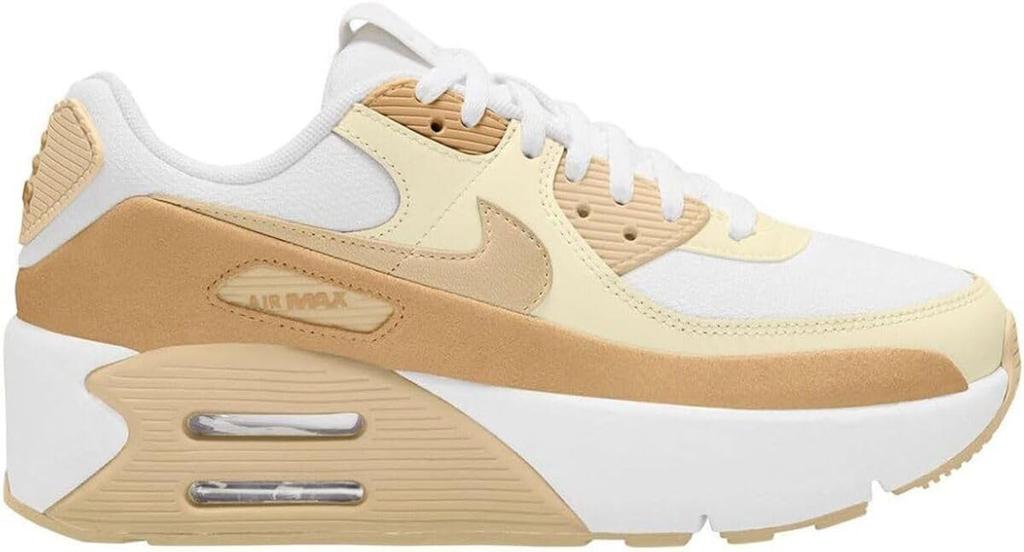 Nike Air Max 90 LV8 Size W, White/Team Gold, FD4328-112, 23.0cm