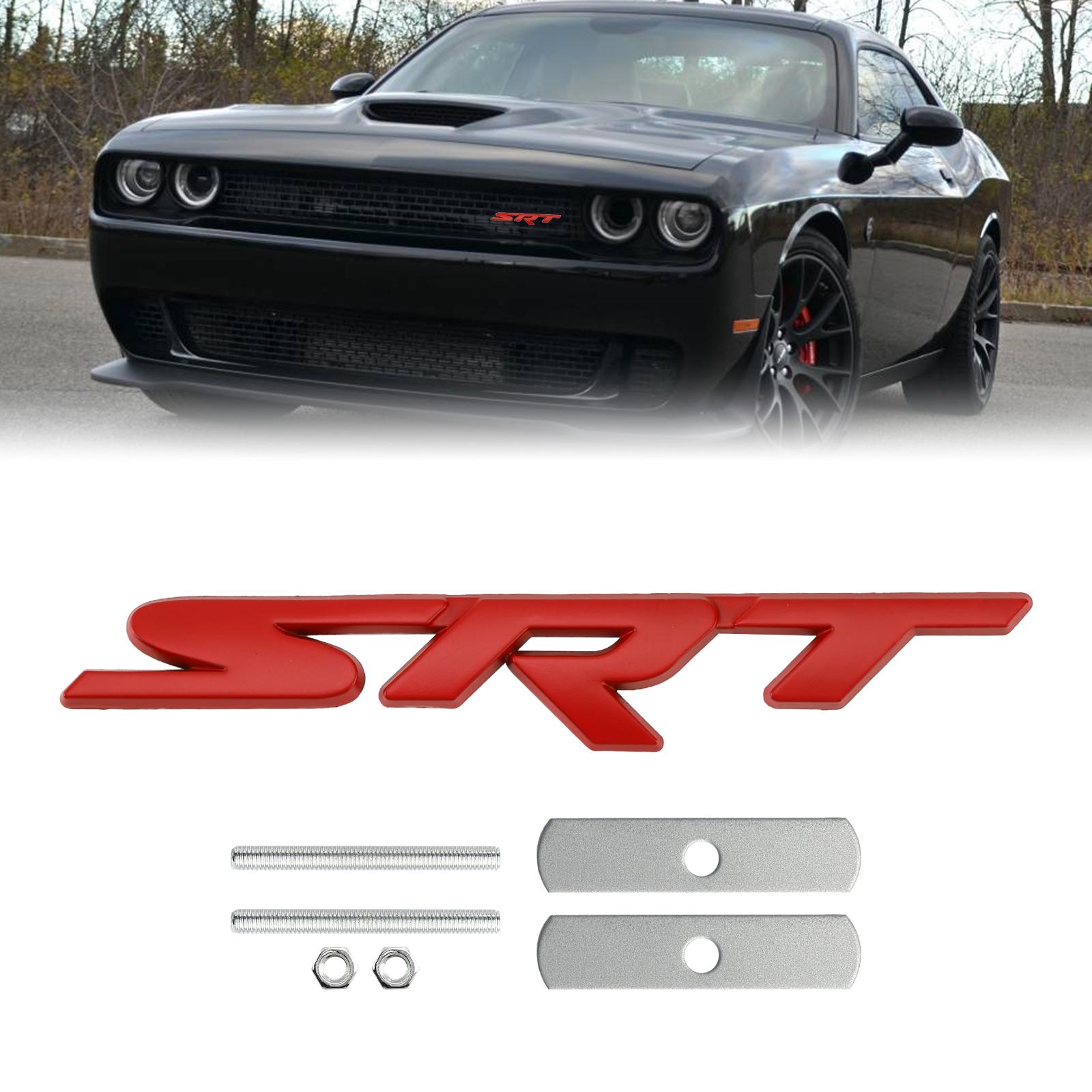

Red Front Grille SRT Emblem Decal Badge for Charger Challenger SRT