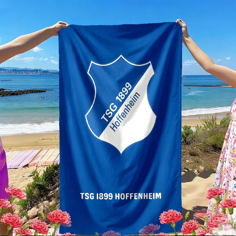 TSG 1899 Hoffenheim Print Beach Towel, Versatile Lightweight Absorbent Beach Towel for Pool Surf Yoga Bathroom, Perfect Birthday Holiday Gift