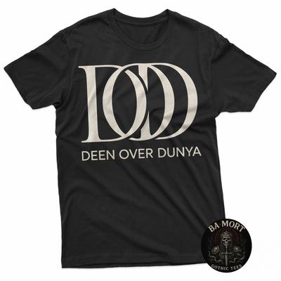 Deen Over Dunya Forte Musulmana Islam Hijab Uomini Musulmani Donna Maglietta 100% Cotone T-shirt da Uomo Top