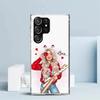 Christmas Art Girls Coffee Phone Case For Samsung Galaxy S24 S25 Edge S26 Ultra S22 S23 Plus S21 + S20 FE Soft TPU Back Cover Ga