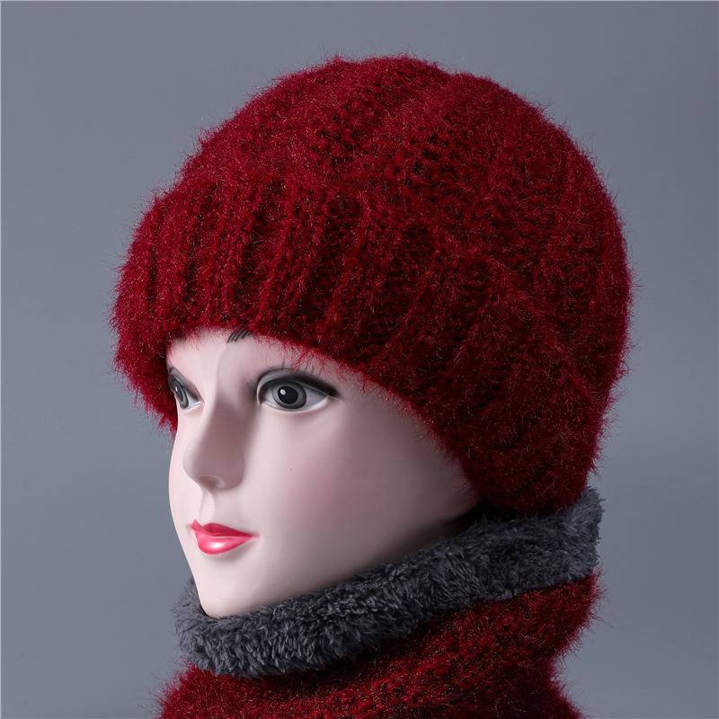 

Шапка Женская Зимняя Шапка Зимняя Теплая Вязаная Теплая Шерстяная Шапка one size elastic