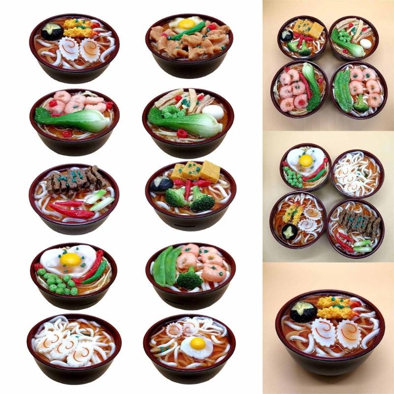 Simulation Food Model Noodles Rice Bowl Mold Window Decoration Photography Props Unique Early Education Puzzle Decor