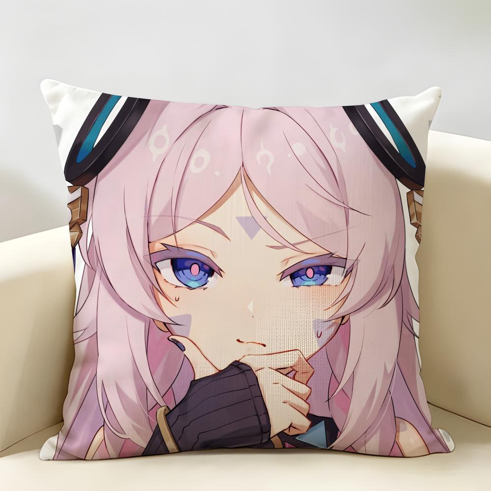Genshin Impact Citlali Sexy Cushion Cover Natural Linen Organic Fabric DoubleSided Printing Room Sofa Decor Pillow Case