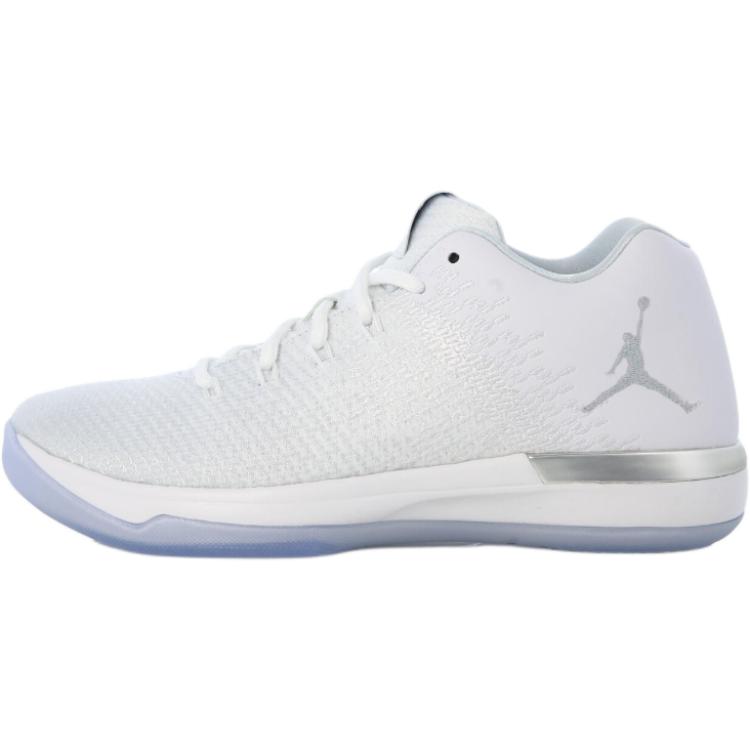 

Jordan Air Jordan 31 Abrasion Resistant Breathable Low top Children s Basketball Shoes White Blue Teenagers 897562-100