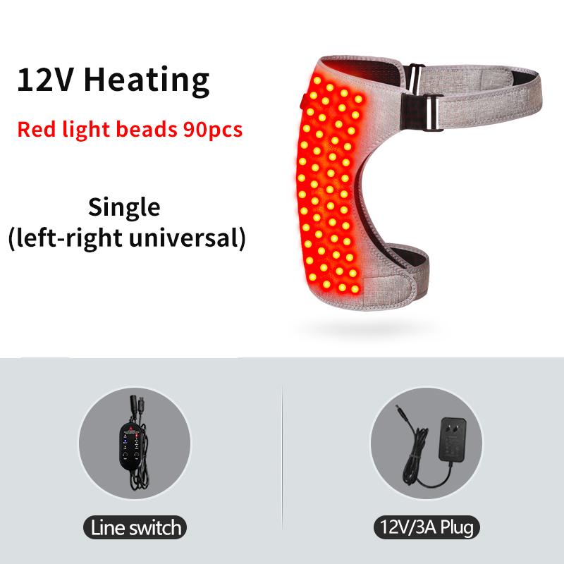 3 Modes 50-90LED 660nm Red Light Heating Pad Hip Brace Wellness Protector Fatigue Relief Home Relaxation