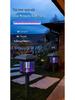 Solar Mosquito Repellent Lamp: Outdoor Garden Handheld Insect Killer Stainless Steel Light
