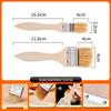 Wooden Handle High-Temperature Basting & BBQ Brush Set