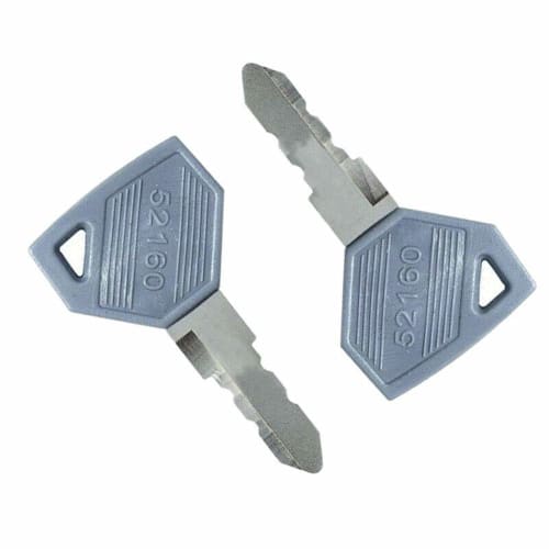 BAAQII Set of 2 52160 Keys, Ignition Keys for Excavators, Compatible with Yanmar