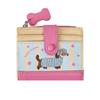 Cute Puppy Women Wallet PU Leather Short Wallet Card Holder Zipper Coin Purse Small Capacity Cute Cartoon Lady Wallet Gift