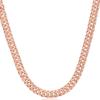 5mm 14K Gold Unisex Carved Twisted Rope Chain Long Necklace