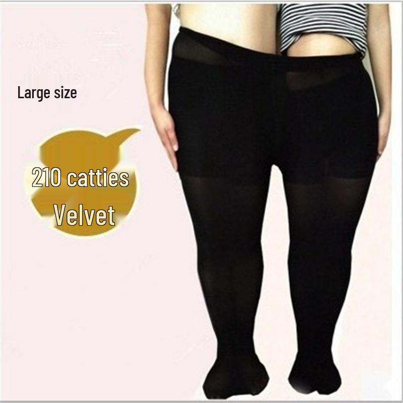 Plus Size Velvet Footed Leggings and Pantyhose for Women - Spring & Autumn