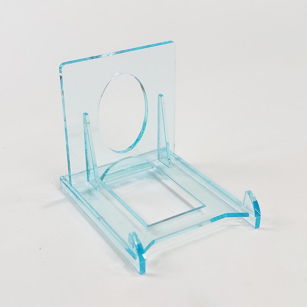 35PT Triangle Card Stand: Acrylic Game Card Display and Storage Base