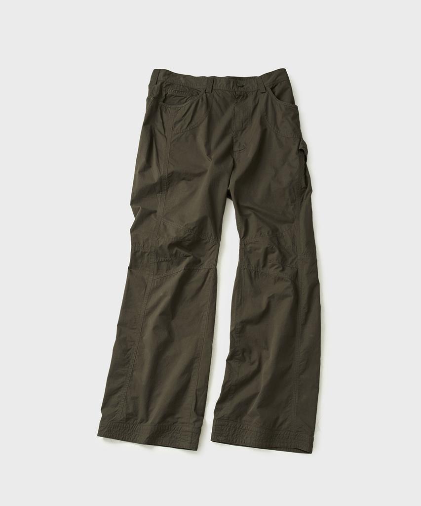 HOOVES Engineered Flare Washed Pants [Khaki Brown]