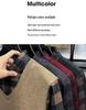 Men's Winter Plus Velvet Faux Two-Piece Shirt with Long Sleeves and Collar - Warm Base Layer for Middle-Aged Casual Wear