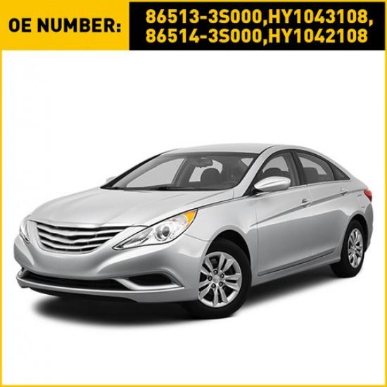 Front Driver & Passenger Side Bumper Fender Bracket For 2011-2015 Hyundai Sonata