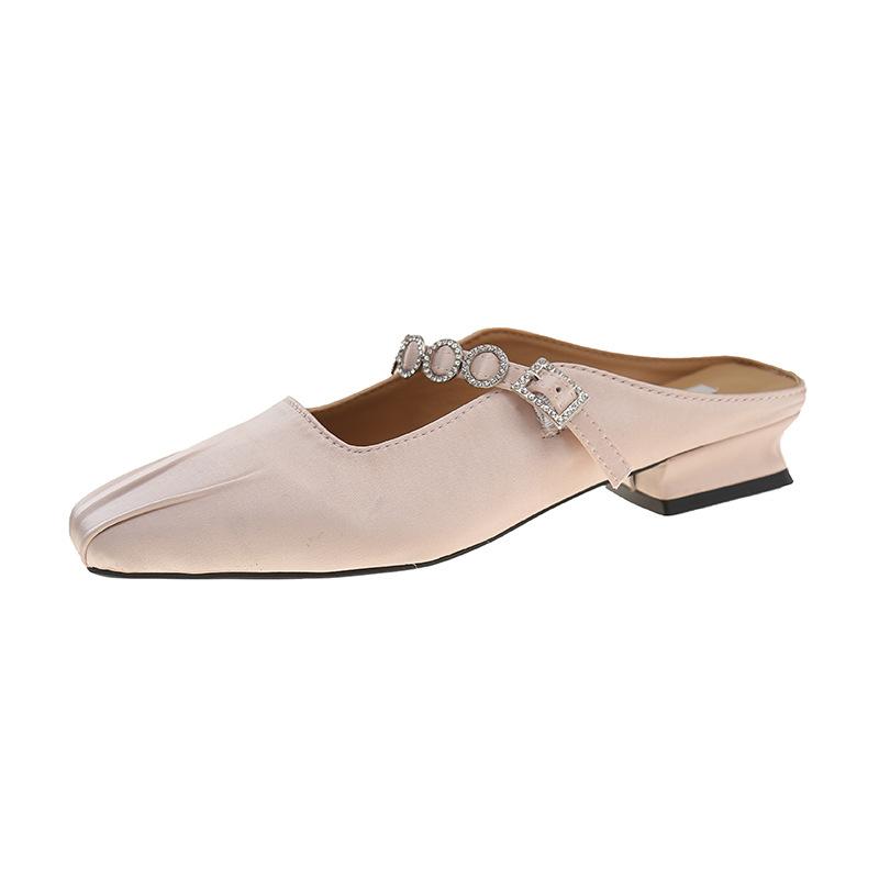 

Ballet baotou half slippers, women wear new French fairy windshield Mary Jane cool slippers in summer 40