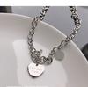 Niche Personality Round Brand Pendant Necklace Women Do Not Fade New Trendy Hip Hop Men's Collarbone Chain
