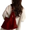 New Vintage Female Large Capacity Shoulder Bags Retro Wedding Tote Bags Casual Red Pu Leather Handheld Women'S Handbags Quality