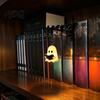 Iron Bracket Desk Light Ghost Bookshelf Night Light Reading Lantern with Sliding Insert Board Retro Metal Lamp Vintage Cozy Warm Decor for