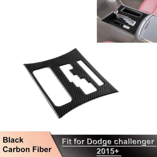 For Dodge Charger 2011-14 Console Gear Shift Cover Trim Frame Real Carbon Fiber