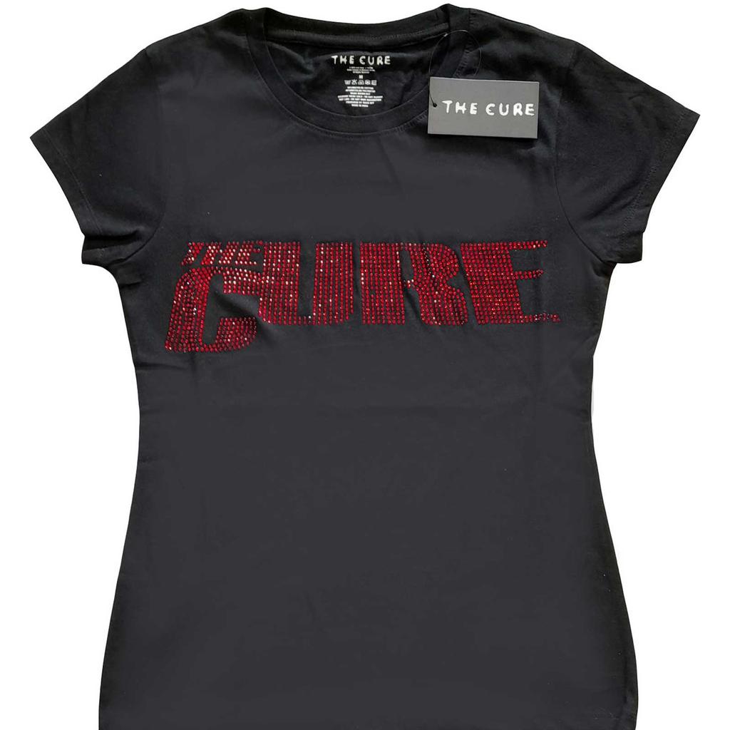 Camiseta Feminina/Senhora The Cure com Logo Embellished