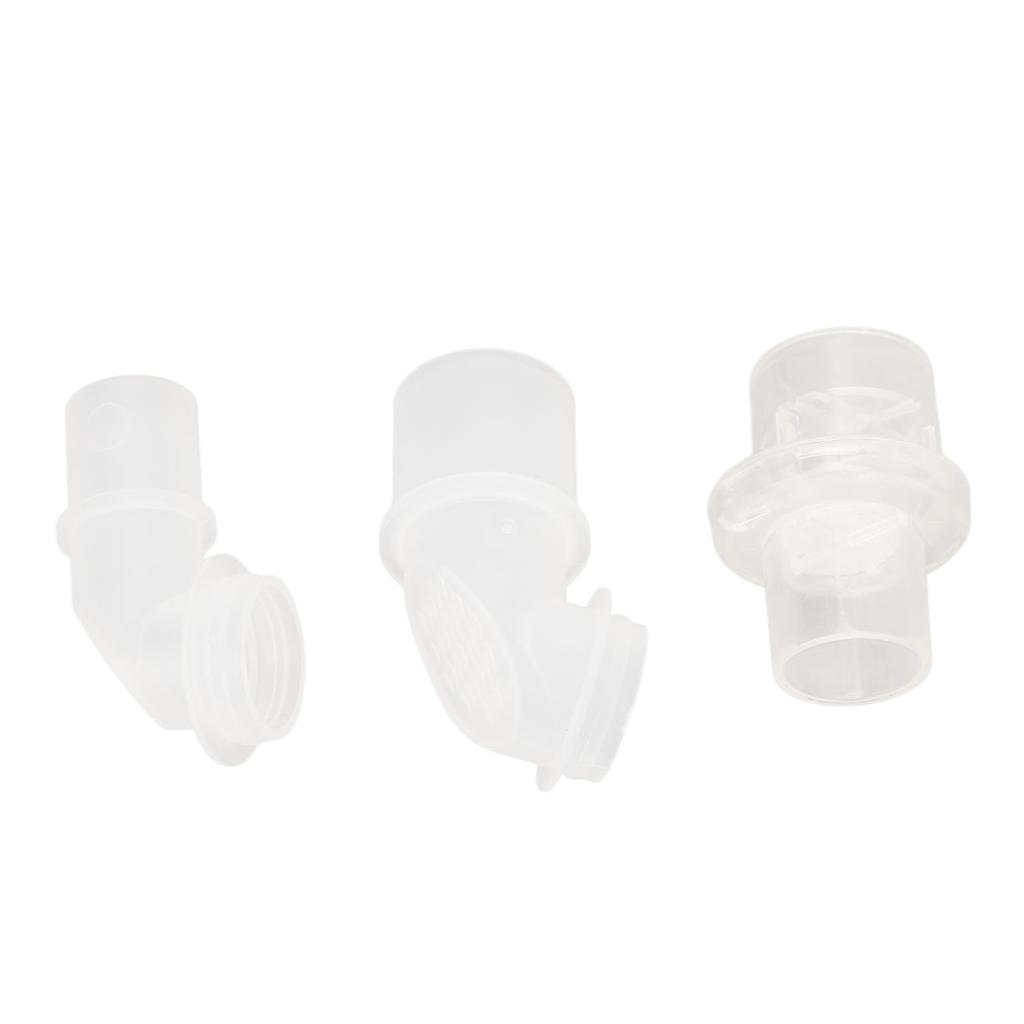 Elbow Straight Connector Set Replacement Accessory for Cardiopulmonary Resuscitation Facial Cover Device