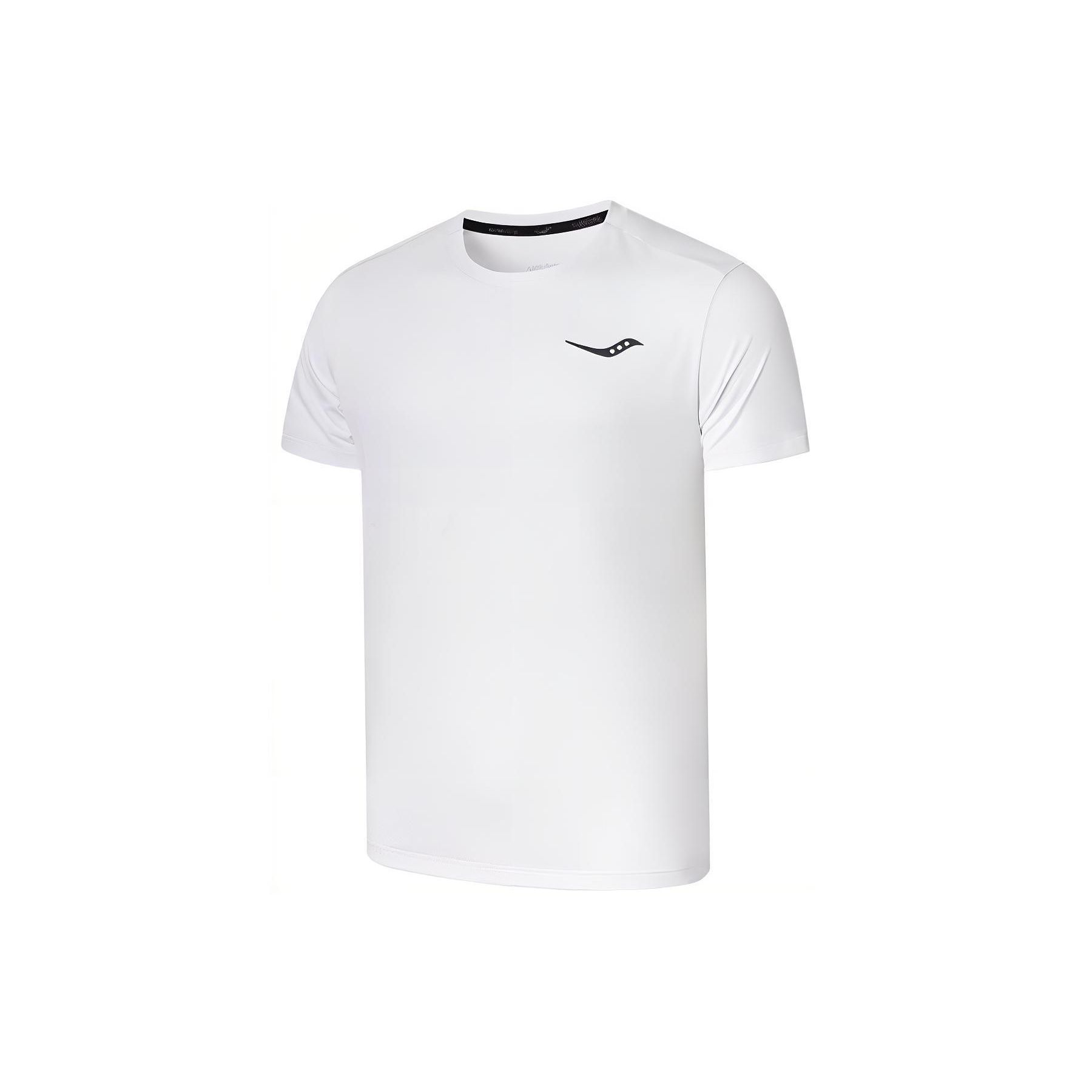 Saucony Logo Print Breathable Casual Round Neck Short Sleeve T-Shirt Men T-Shirts Pearl-White SC2229224-1 XL 5300₽