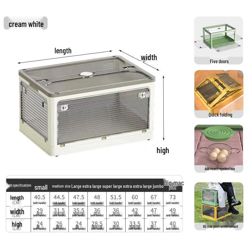 Transparenter Faltbarer Kleiderschrank-Organizer: Kleider- & Quilt-Aufbewahrungsbox