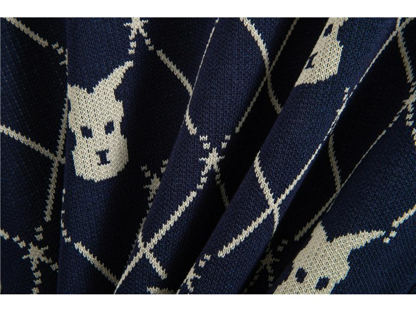 Women's Autumn/Winter Knitted Cardigan & High Waist Wide-Leg Pant Set - Little Fragrance Style Two-Piece Sweater Coat.