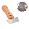 Guitar Fret Slot Cleaning File Frets Cleaning Cutter with Wood Handle Guitar Frets Scraper Wood Chip Cleaning Tool