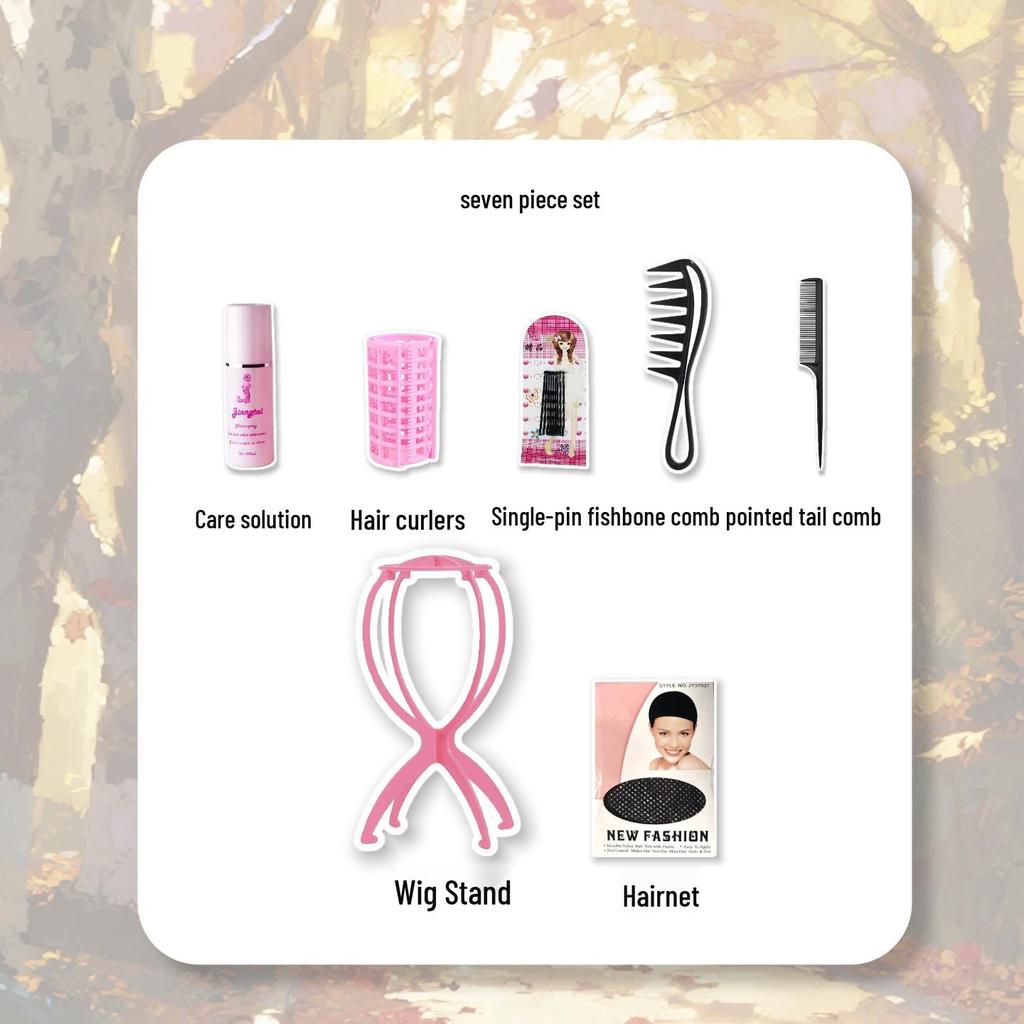 Women's Youthful Egg Curl Long Curly Wig - Natural, Fluffy, Medium Length