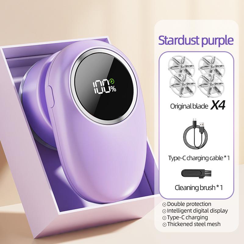 Wanshijin Smart Rechargeable Lint Remover – Portable De-pilling Device with Digital Display