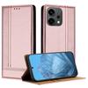 For Oppo Reno14 5G (China)/Oppo Reno14 5G (Global) Case L-Shaped Grid Pattern Leather Stand Phone Cover with Card Slots