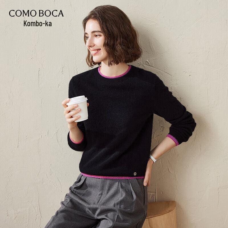 

Женский свитер премиум-класса из чистого кашемира с круглым вырезом XL