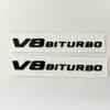 3D Schwarze C63S Logo Buchstaben V8 BITURBO Plakette Auto Heck Stern Aufkleber Kofferraum AMG Emblem Für Mercedes Benz AMG W205 C205 Zubehör