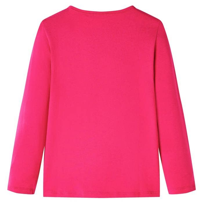 Kids' Long-sleeved T-shirt Bright Pink 92/104/116/128/140