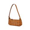 MCM Aren Visetos Monogram Canvas And Leather Shoulder Bag Small Women shoulder bag Brown Cognac MWSESTA02CO001