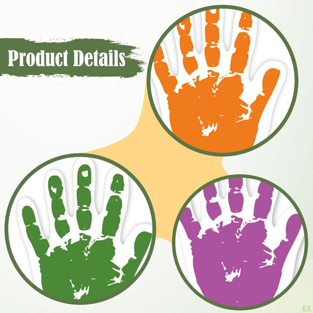 30 Pieces Colorful Hand Cutouts Accents Cards Handprint Helping Hands for Classroom Daycare