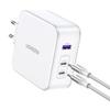 Ładowarka Sieciowa Ugreen 15339 Nexode, 2Xusb-C, Usb-A 3.0, Pd3.0, Qc4.0, Gan, 140W (Biała)
