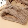 Fluffy Balaclava Hat Korean Style Hooded Cap Cute Knitted Hat  for Women
