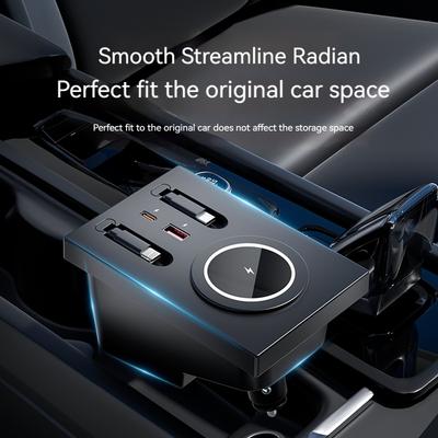 Adsorption magnétique Support de charge sans fil Pour Volvo XC60 XC90 S60 S90 V60 V90 Support de téléphone Accessoires Chargement rapide USB Type-c