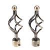 2pcs Bronze Curtain Rod Decoration Head For Living Room Home Garden Decorative Accessories Drapery Pole End Creative Style Long