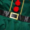 ReliBeauty Santa Claus Cosplay Costume for Girls and Christmas Elf Hat Red and Size 110 Kids, Boys, Set, Green,